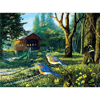 Sunsout Puzzle 1000pcs Sleepy Hollow Blue Birds