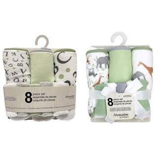 Hooded Towel 8pc Set Asst