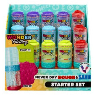 Wonder Factory Never Dry Dough & Sand Starter Set Asst CDU15