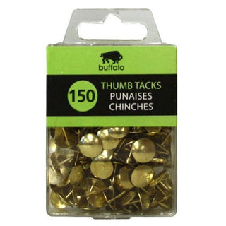 Buffalo 150 Thumb Tacks Brass D12