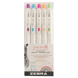 Zebra Sarasa Retractable Gel Pen Light 5pk