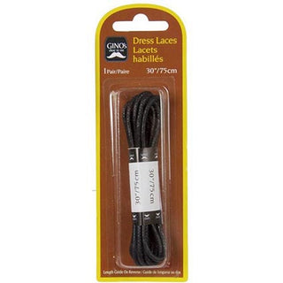 Dress Shoe Lace Black 1 Pair 30in