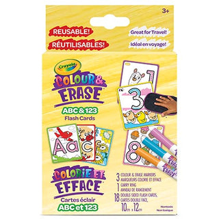 Crayola Colour and Erase ABC and 123 Reusable Flash Cards