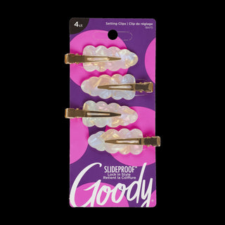 Goody Salon Clip Pearl 4pk D3