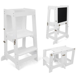 Learning Tower 3 In 1 Desk Chair Combo White