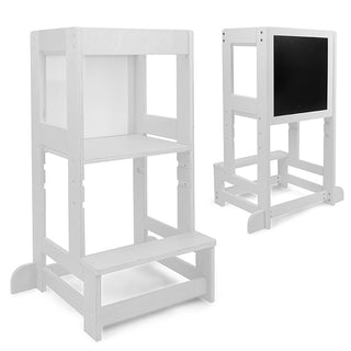 Learning Tower 2 In 1 Desk Chair Combo White