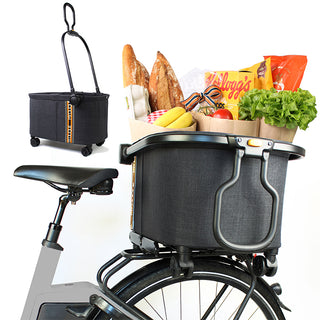 My Duque Multi Bicycle Pannier Shopping Basket Black