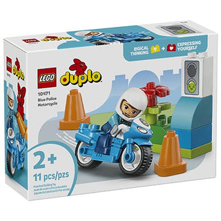 Lego Duplo Blue Police Motorcycle