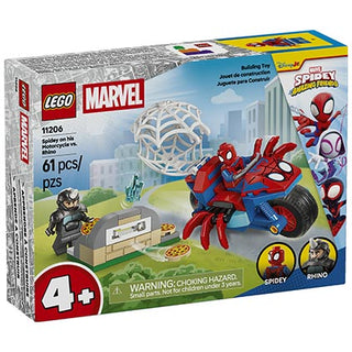 Lego Spidey Spidey on his Motorcycle vs. Rhino