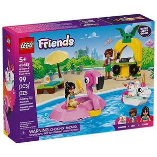 Lego Friends Unicorn and Flamingo Pool Party