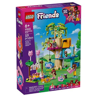 Lego Friends Cat Birthday Party and Tree House