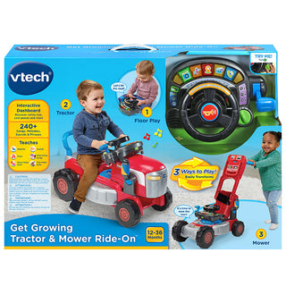 VTech Get Growing Tractor and Mower Ride-On