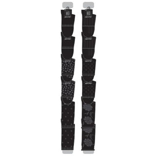 Secret Little Black Sock Clip Strip 12 Units