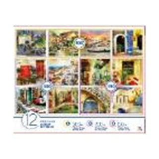 Puzzle Assortment Family 12pk Generic Grey Board