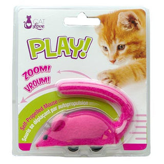 Cat Love Self Propelled Mouse Pink