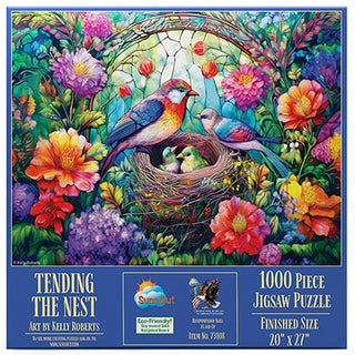 Sunsout Puzzle 1000pc Tending the Nest