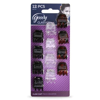 Goody Classics Mini Half Claw Clips 3 Pronged D6