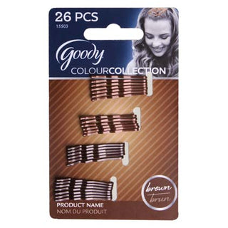 Goody Color Metallic Small Bobby Pin 26pcs Brunette D3