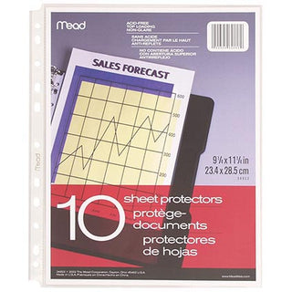 Mead Sheet Protectors Top Loading 10pk