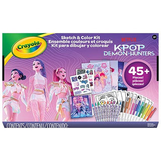 Crayola K Pop Demon Hunters Sketch and Colour Kit