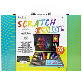 Art 101 Scratch Art And Color Art Set 70pc
