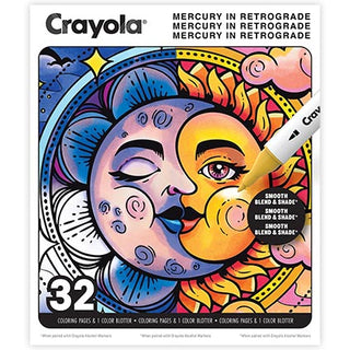 Crayola 32Pg Adult Colouring Book Mercury in Retrograde