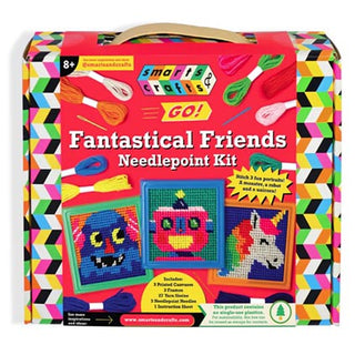Smarts and Crafts Ultimate On The Go Fantastic Friends Needlepoint Kit