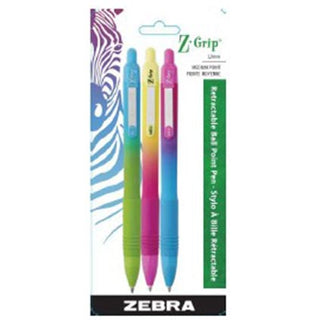 Zebra ZGrip Ombre BP 1mm Black 3pk Clip Strip 12 pcs