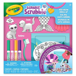 Crayola Scribble Scrubbie MerMeow DressUp Playset