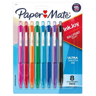 Paper Mate Inkjoy Retractable Ballpoint Pen 1.0mm Fashion Colours 8pk