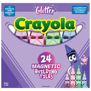 Crayola Glitter Magnetic Tile 24 Piece Set