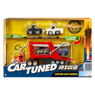 CarTuned Rig Container Car Carrier With 2 GM Cars