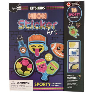 Spice Box Kits For Kids Neon Sticker Art