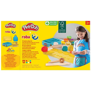 Playdoh Tool Kit with Playmat, Apron, Wooden Tools, and Canvas Storage