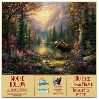 Sunsout Puzzle 500pc Moose Hollow