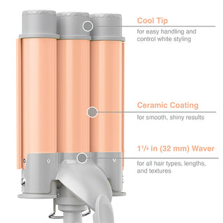 Conair Style Chemistry Triple Barrel Waver Attachment 1.25in