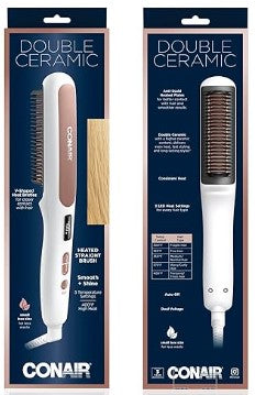 Conair Double Ceramic Heated Straightening Brush