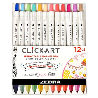 Zebra Clickart Light Pallet Set 12pk