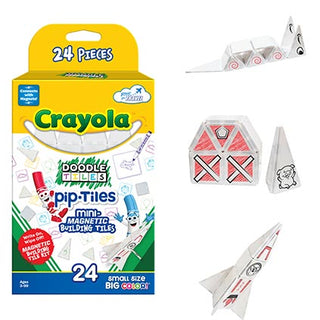 Crayola Doodle Mini PIP Magnetic Tiles 24pc