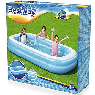 Bestway H2Ogo Blue Rectangular Pool 8ft x 69in x 20in