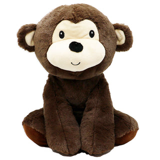 Plush Sitting Animals 12In Dark Brown Monkey