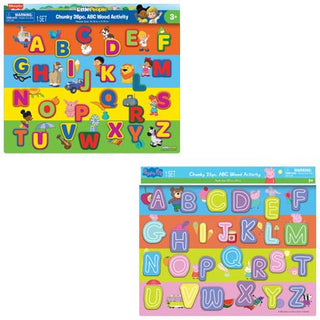 Puzzle 27 Piece Chunky ABC Wood Asst