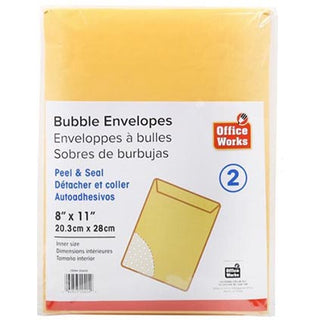 Bubble Envelope 8 x 11in 2pk