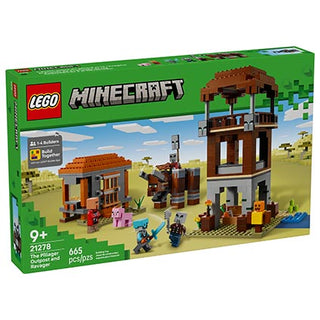 Lego Minecraft The Pillager Outpost and Ravager