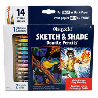 Crayola Doodle Pencils Sketch and Shade 14pk