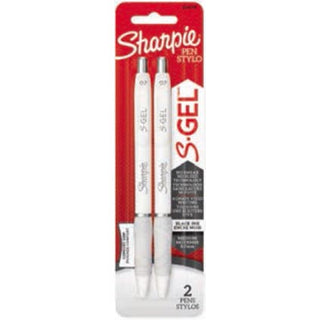 Sharpie SGel Pen White Case Black 2pk