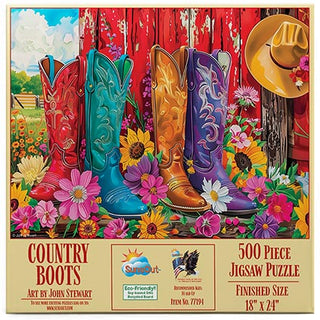 Sunsout Puzzle 500pc Country Boots
