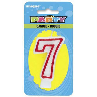 Deluxe Number 7 Birthday Candle