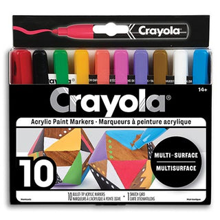 Crayola Bullet Tip Acrylic Paint Markers 10pk