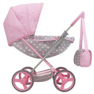 Carol Doll Pram with Bag Cotton Candy Pink